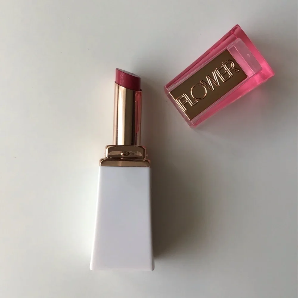FLOWER Lipstick by Drew NEW Petal to the Metal LB1 Berry Pink Lip Butter Pretty